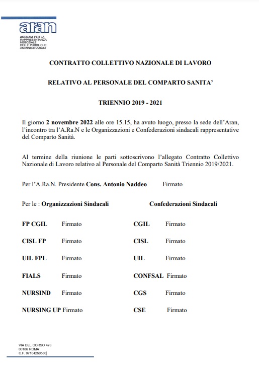 contratto colletivo nazionale2019 21 nursind teramo