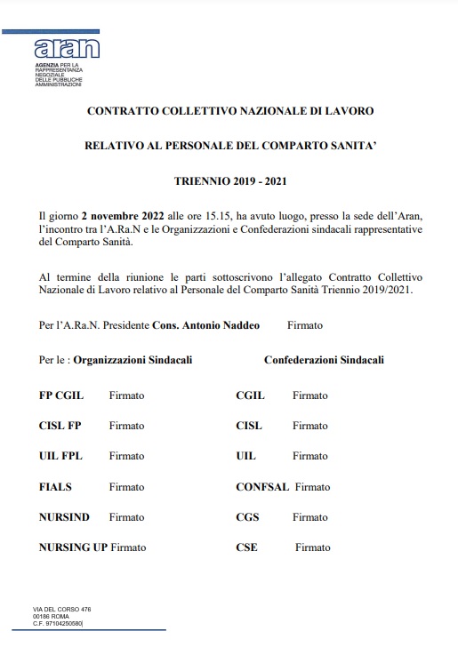 contratto colletivo nazionale2019 21 nursind teramo