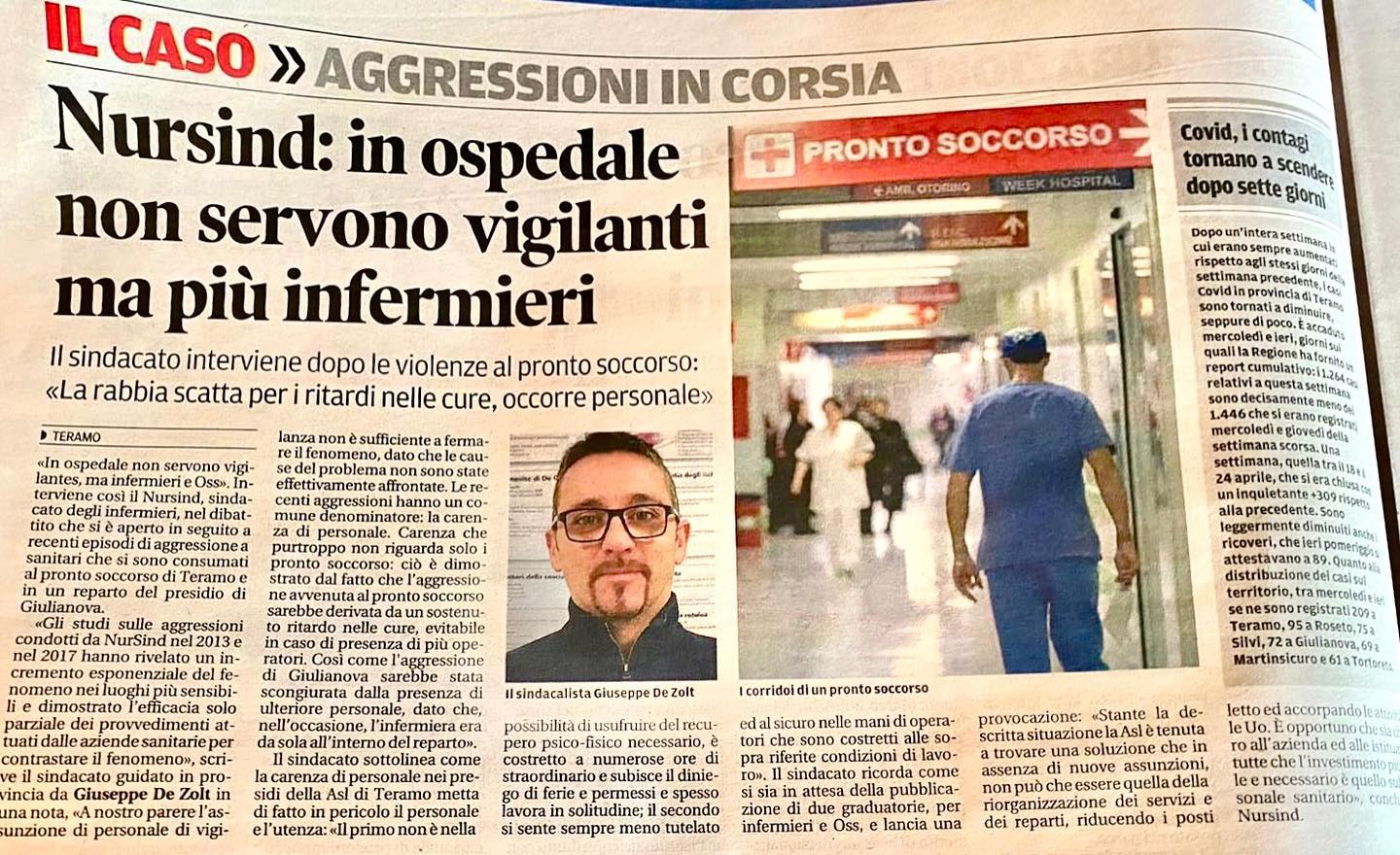 nursind teramo personale richiesta aprile 2022